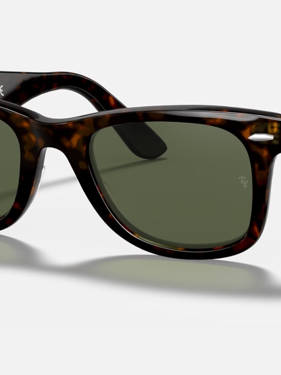 Ray-Ban (RB2140) Original Wayfarer sunglasses (tortoise frame/green lens) main image 4